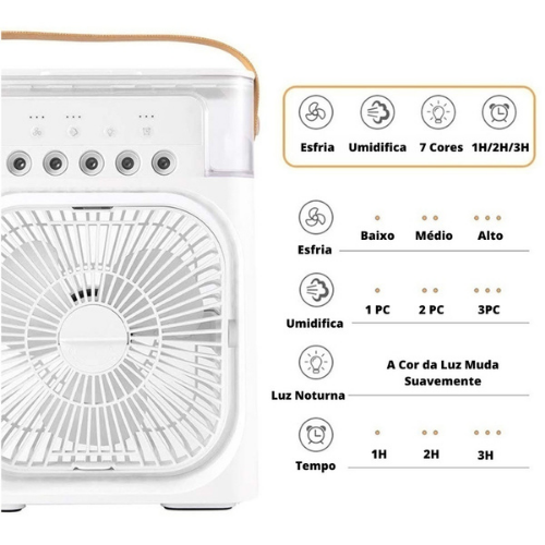 Fan Air™ - Mini Ar condicionado portátil - Leve para onde for