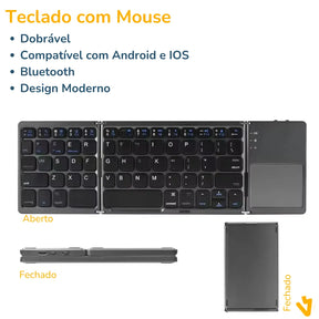 KeyboardTec™ - Teclado Bluetooth para Celular - Não sofra mais na hora da escrita