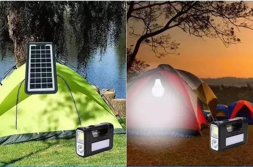 LightSun™ - Kit sistema de luz solar  - Ótimo para viagens, sítios, acampamentos.